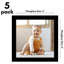 Cadre photo - Ensemble de 5 - Cadre photo avec plexiglas poli pour table et mur-101476088-101476092