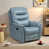 Blue Faux Leather
