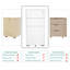 30cm Wide 3 -Drawer Mobile Steel File Cabinet-512568773