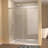 60" Width X 72"Height Single Sliding Shower Door,5Mm Fixed Glass And 6Mm Sliding Glass Frameless ,  Clear Tempered Glass, Stainless Steel Handle,Chrome-123443756