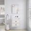 Armoire à pharmacie avec miroir à bords biseautés, porte à ouverture sur la droite et porte sans cadre l 20 po x H 26 po-1734918028