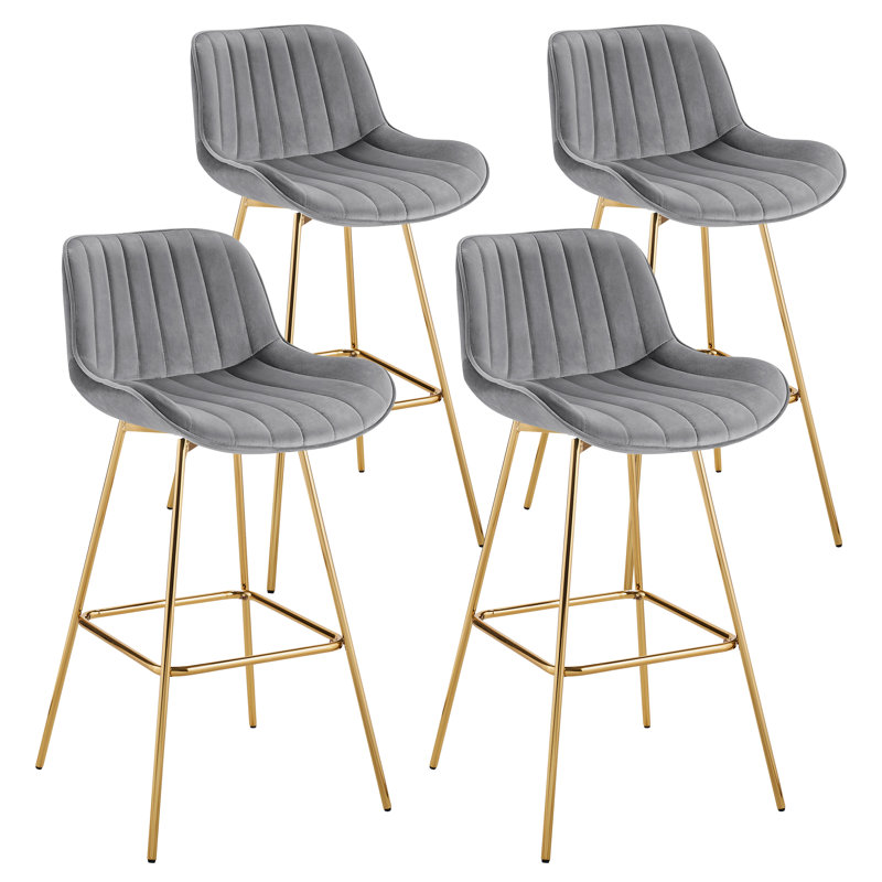 Abingdon 73.5Cm Swivel Bar Stool, Grey