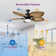 Tenisha 52'' Ceiling Fan with LED Lights