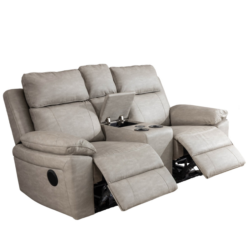 Chaqueta 2 Seater Electric Reclining Loveseat, Light Grey