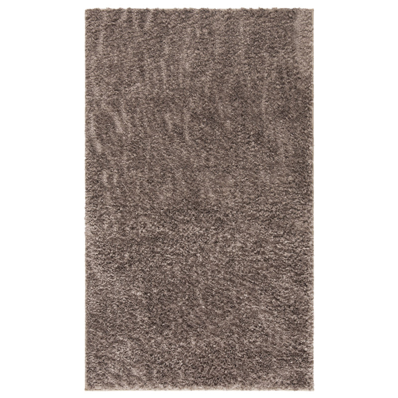 Peake Shaggy Area Rug, Light Brown, Rectangle 61 x 91 cm