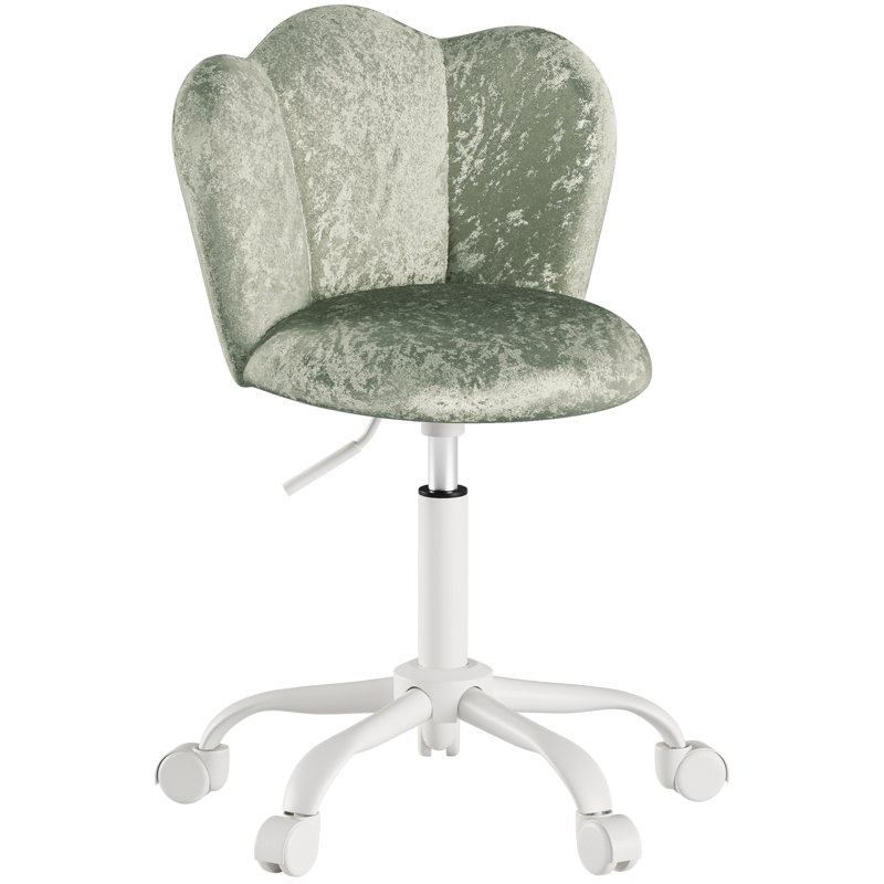 Office Chair, Green Velvet
