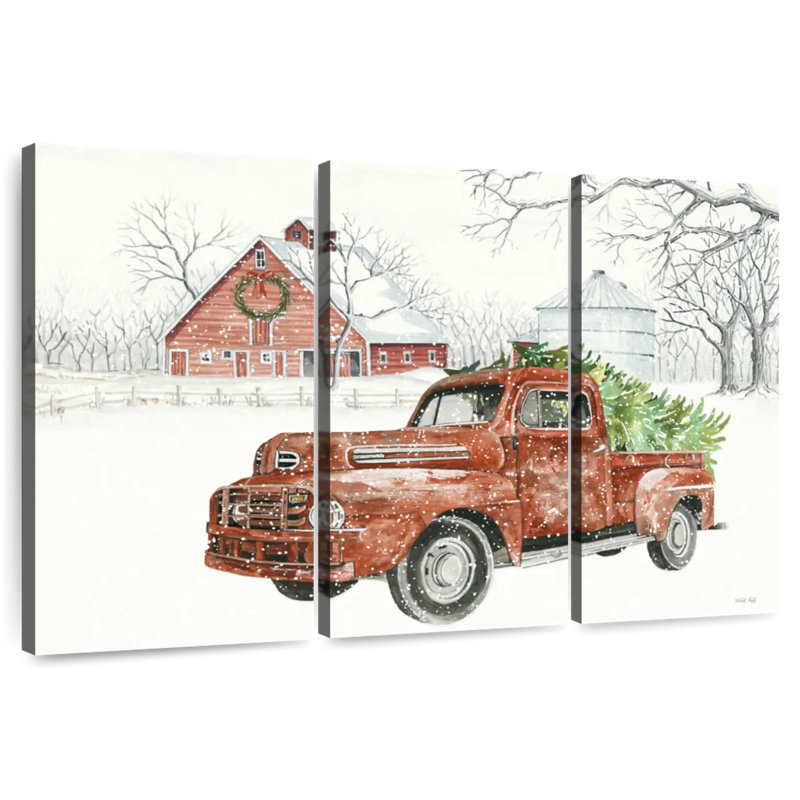 Christmas Barn, 36" H x 57" W