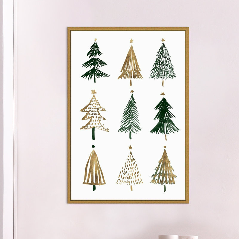 «Evergreen II Tree» par Isabelle - cadre flottant, impression sur toile
