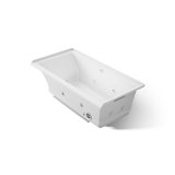 Underscore Rectangle 60-In X 30-In Heated Bubblemassage Air Bath With Whirlpool, Alcove, Right Drain