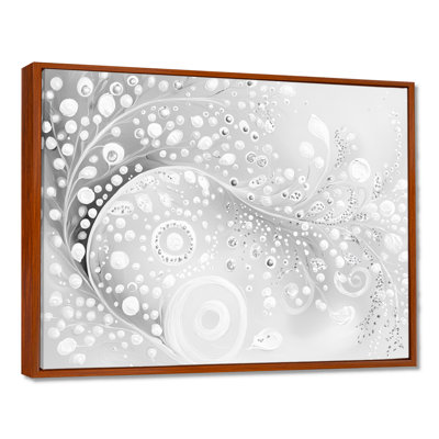 «Abstract Luminous Spiral Waves II», art mural abstrait avec vagues modernes