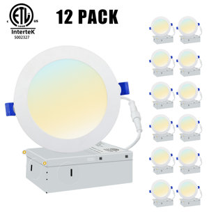 Ensemble de 12 ampoules encastrées à DEL 6 po (Ensemble de 12)
