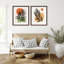 "Watercolor Floral No. 6 & 8", 2 pièces par Vitor Costa, reproduction d'art encadrée