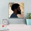  «Force et confiance 1» par Alonzo Saunders, art mural sur toile, 12 po x 12 po