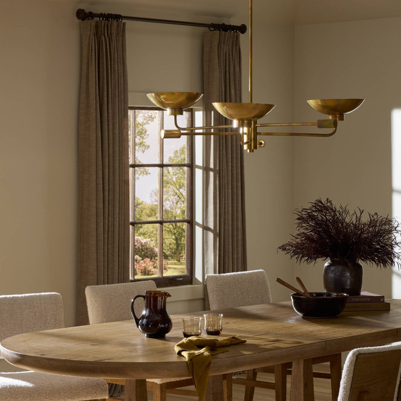 Lund Chandelier-Burnt Brass