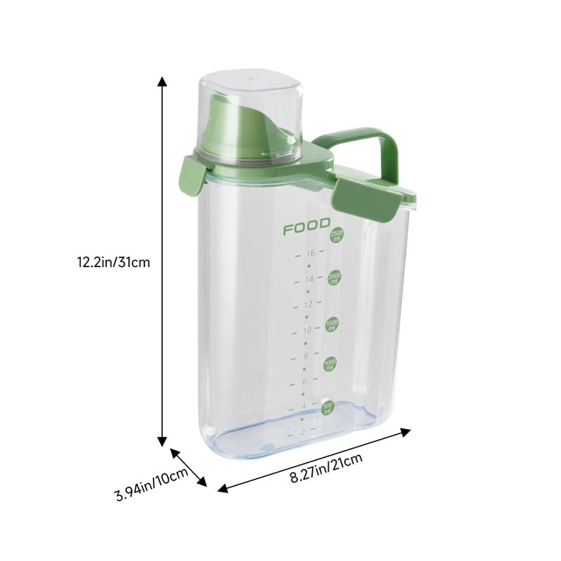 Siwar 2800ml Food Storage Container, Green