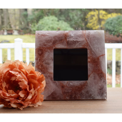 Pink Stone Embossed Picture Frame