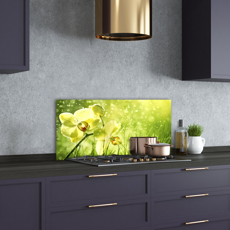 Lovonda 50cm W x 100cm L Glass Peel and Stick Panel