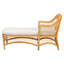 Chaise longue en rotin naturel avec coussin bali & pari Bruno
