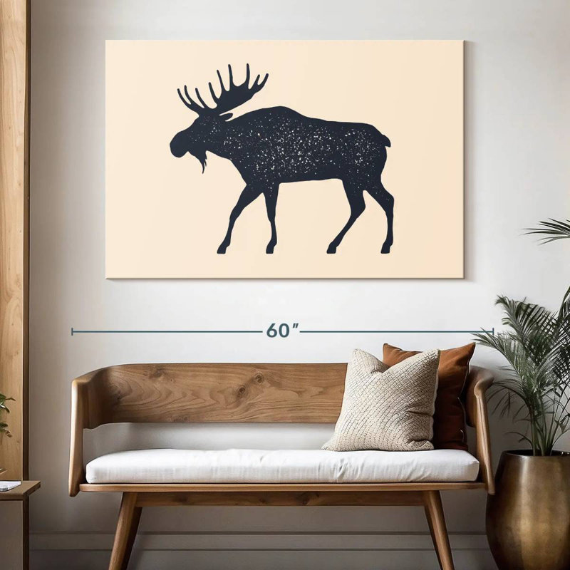 Brampt Moose Silhouette, 34" H x 51" W