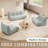Clinchport Lazy Sofa, Bean Bag Chair, 3 Seat Sofa Compression Floor Sofa For Living Room, Bedroom-368902898