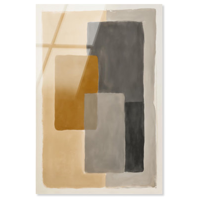 "Simple Shapes III", reproduction d'art sur acrylique par Art Remedy, prête à être suspendue, 10 x 15