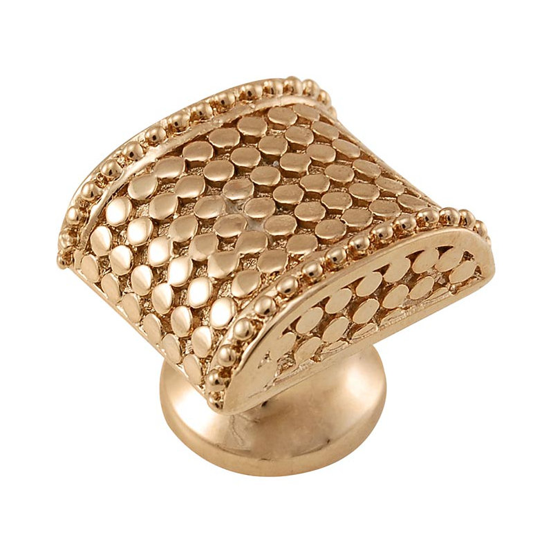 Tiziano Geometric Knob, 1" H x 1" W x 0.875" D, Polished Gold