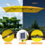 Parasol de marché rectangulaire à double face 10 x 6,5 pi à énergie solaire pour terrasse-1696331590