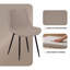 L'ensemble de chaises de salle à manger comprend 4 chaises de cuisine et de salle à manger modernes, des chaises décoratives, des chaises à assise souple avec un dossier rembourré et des pieds en métal