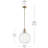 1 Light Pendant with Clear Glass-111187490-111187492-111187497