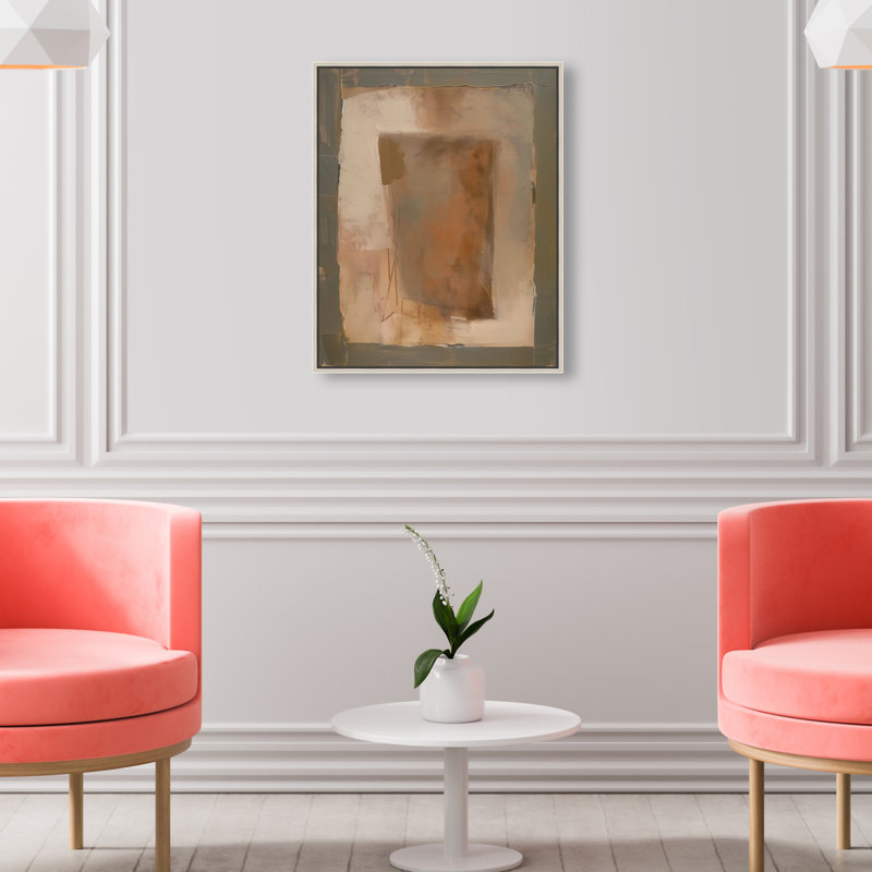 Molasses Muse Canvas Abstract Print by Oliver Gal, Black Frame, 16 x 20, 21"H x 17"W, Silver Frame