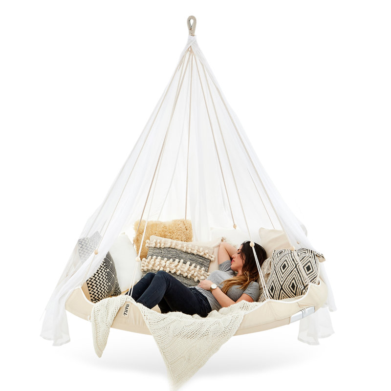 3 Person Porch Swing, White