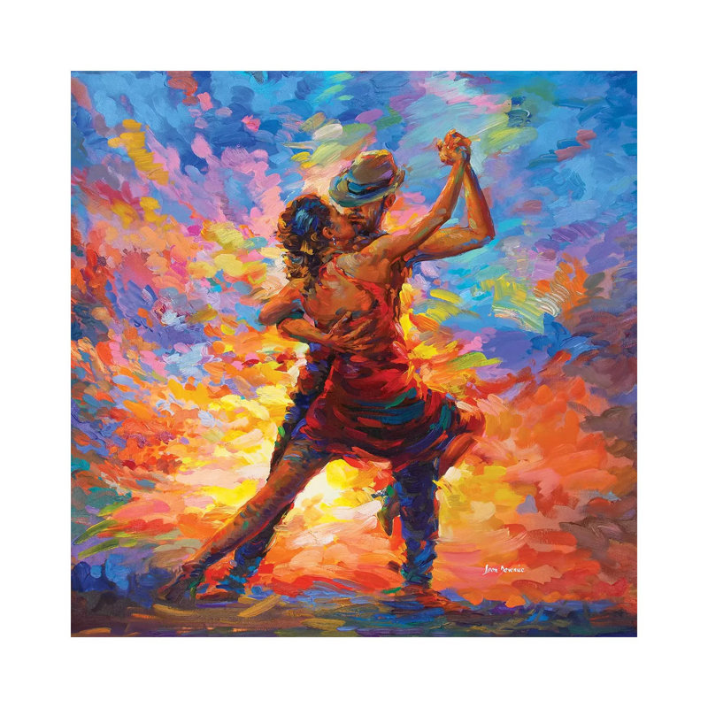 Tango Art 1 Piece Wrapped Canvas Painting, 45.72 cm H x 45.72 cm W x 1.91 cm D