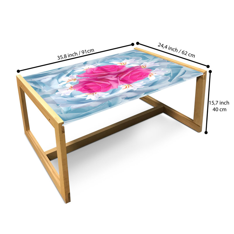 Jamina Sled Coffee Table, 40cm H x 91cm W x 62cm D