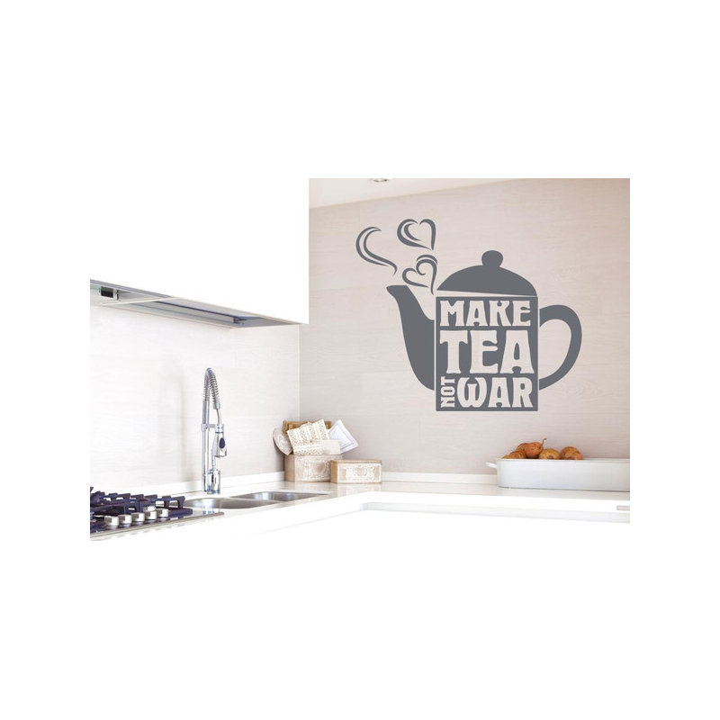 Non-Wall Damaging Wall Decal, Grey, Large