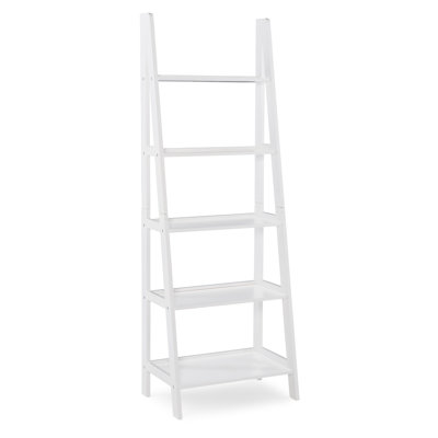 Bibliothèque échelle en bois massif H 72,5 "x l 25,25" Natrona
