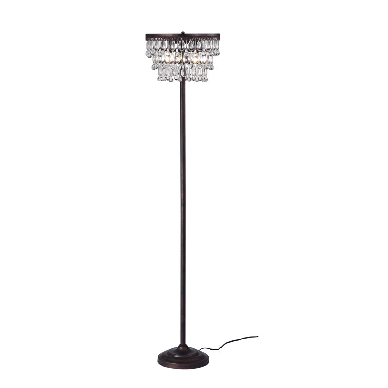 Merrie 64.17'' Antique Copper Traditional Floor Lamp
