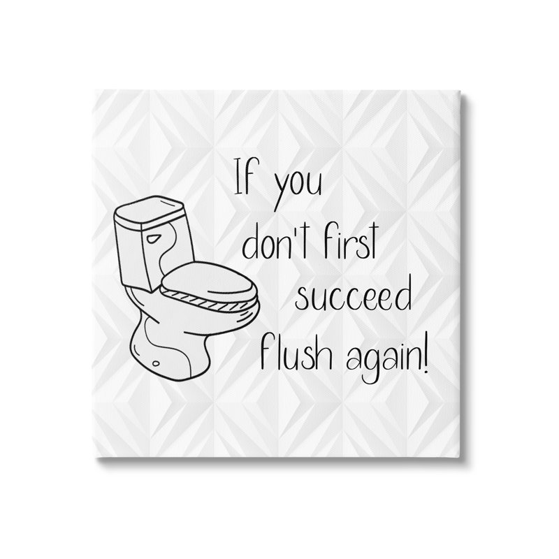 «If You Don't Succes», impression sur toile, H 17 po x l 17 po x P 1,5 po