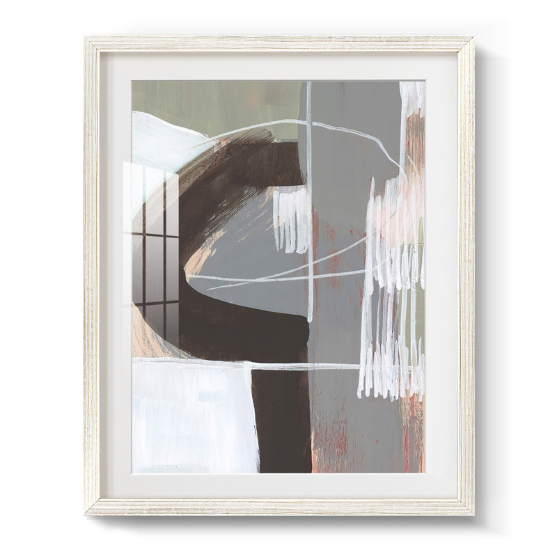 Arching Neutrals IV - Impression encadrée, H 19,5 po x l 16,5 po, Blanc