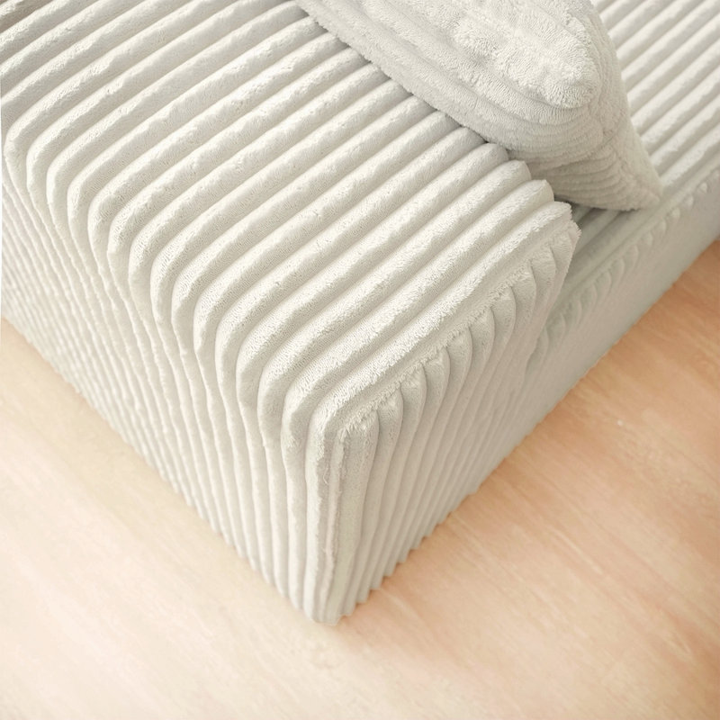 Canapé modulaire en forme de U avec méridienne 130 po, canapé modulaire en forme de U avec méridienne, sans siège, 130 po