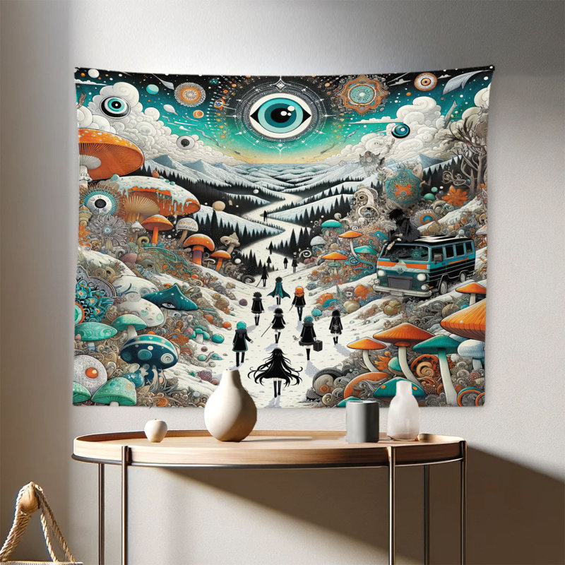 Tapisserie en microfibre, H 28 po x l 23 po