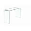 Console en verre trempé transparent