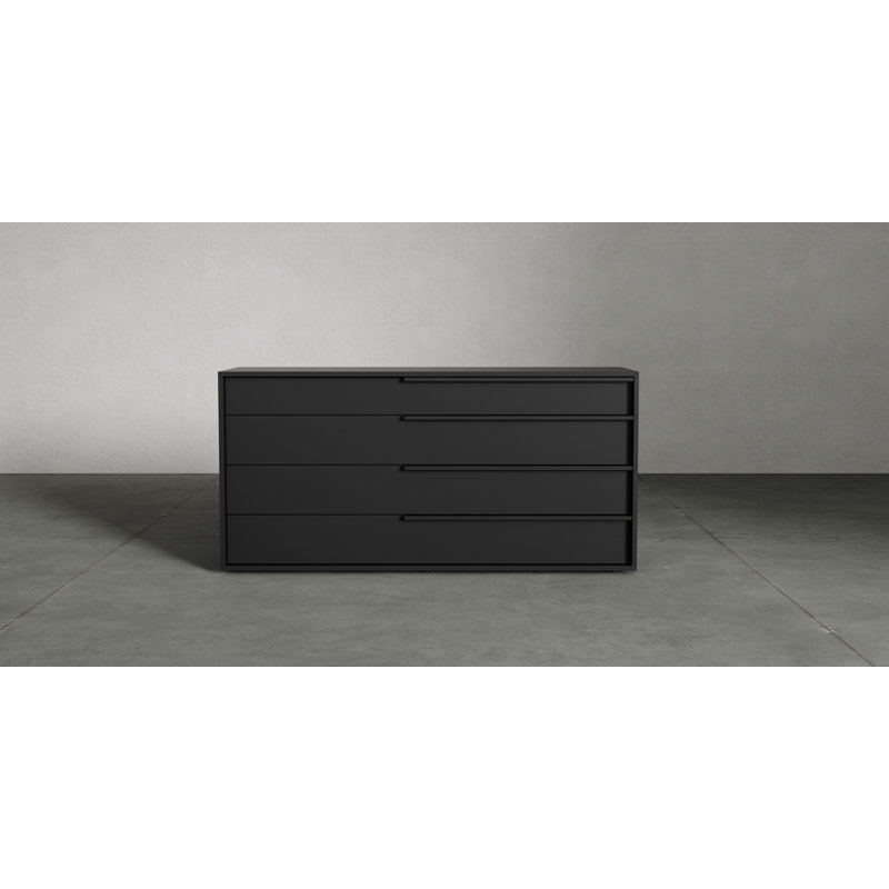Jane 4 Drawer Dresser, Dark Brown (Wenge)