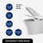 Los Flexi Elongated Wall Hung Toilet with Concealed Tank Carrier, 0.8/1.6GPF Dual Flush Push Plate Included