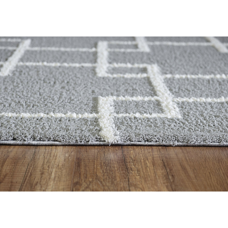 Kempf Geometric Indoor Rug, Rectangle 3'11" x 5'7"