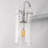 3-Light Chrome Bathroom Vanity Light, Wall Sconce With Clear Glass Shades For Bathroom And Vanity Enhancement
