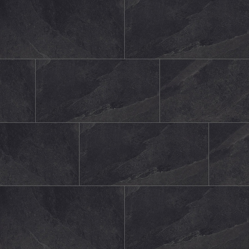 Burlington 12X24 Slate Porcelain Tile, Anthracite