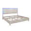 Tryston Wood King Bed Frame with LED Headboard, White-2018301023-2067511503