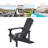 Bucareli Ergonomics Plastic Adirondack Chair-586038965