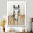 White Picture Framed