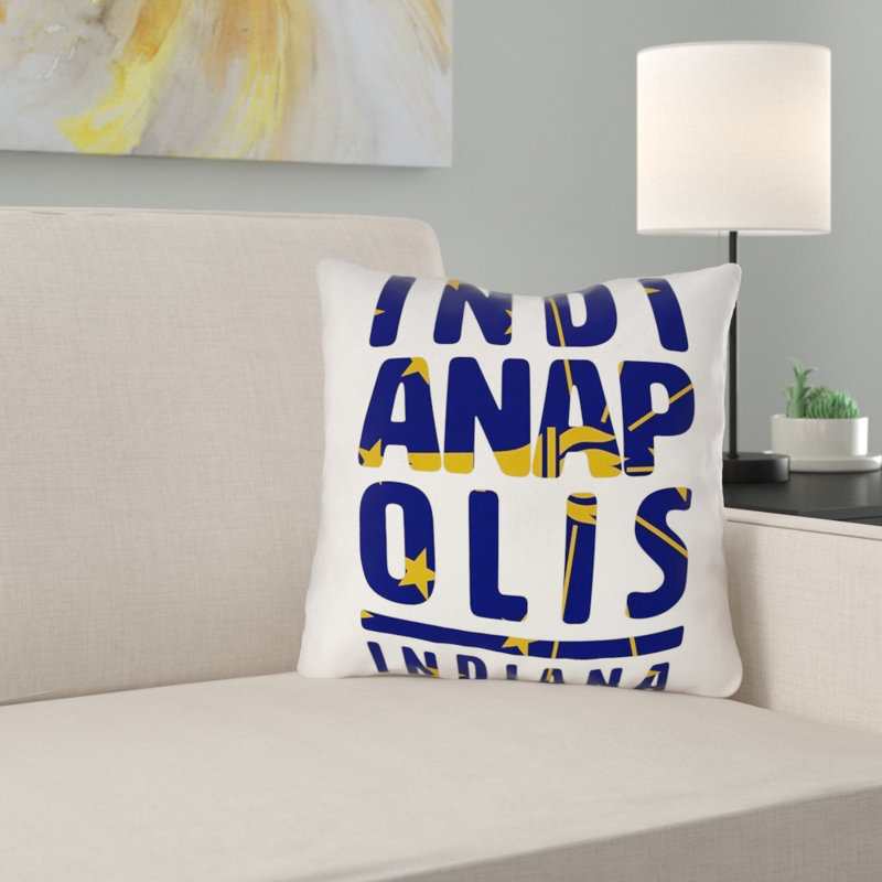 Coussin décoratif intérieur/extérieur, propriétés uv/imperméable/moisissure à épreuve/jeté, Houston, 18 po x 18 po